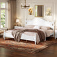 Retro Style King Bed Frame with Headboard
