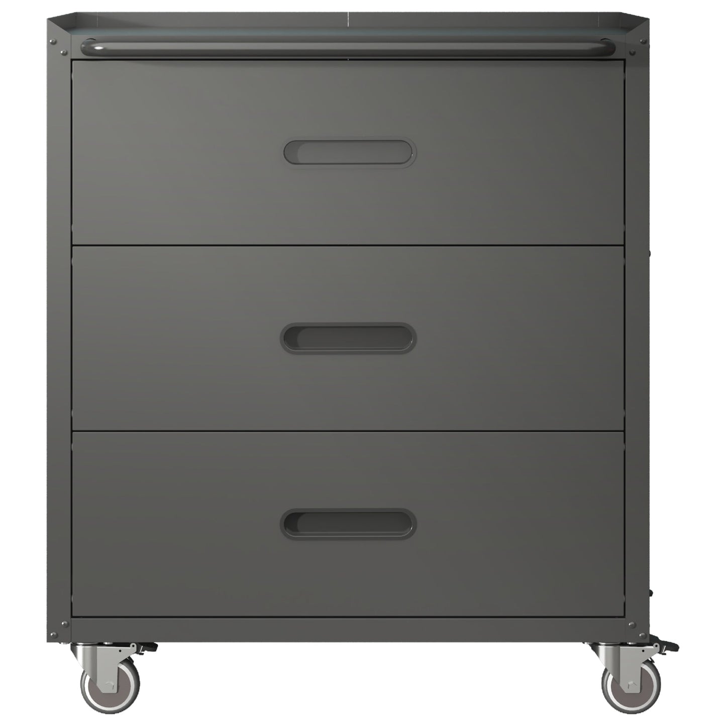 Heavy-Duty Metal Storage Cabinet with Wheels