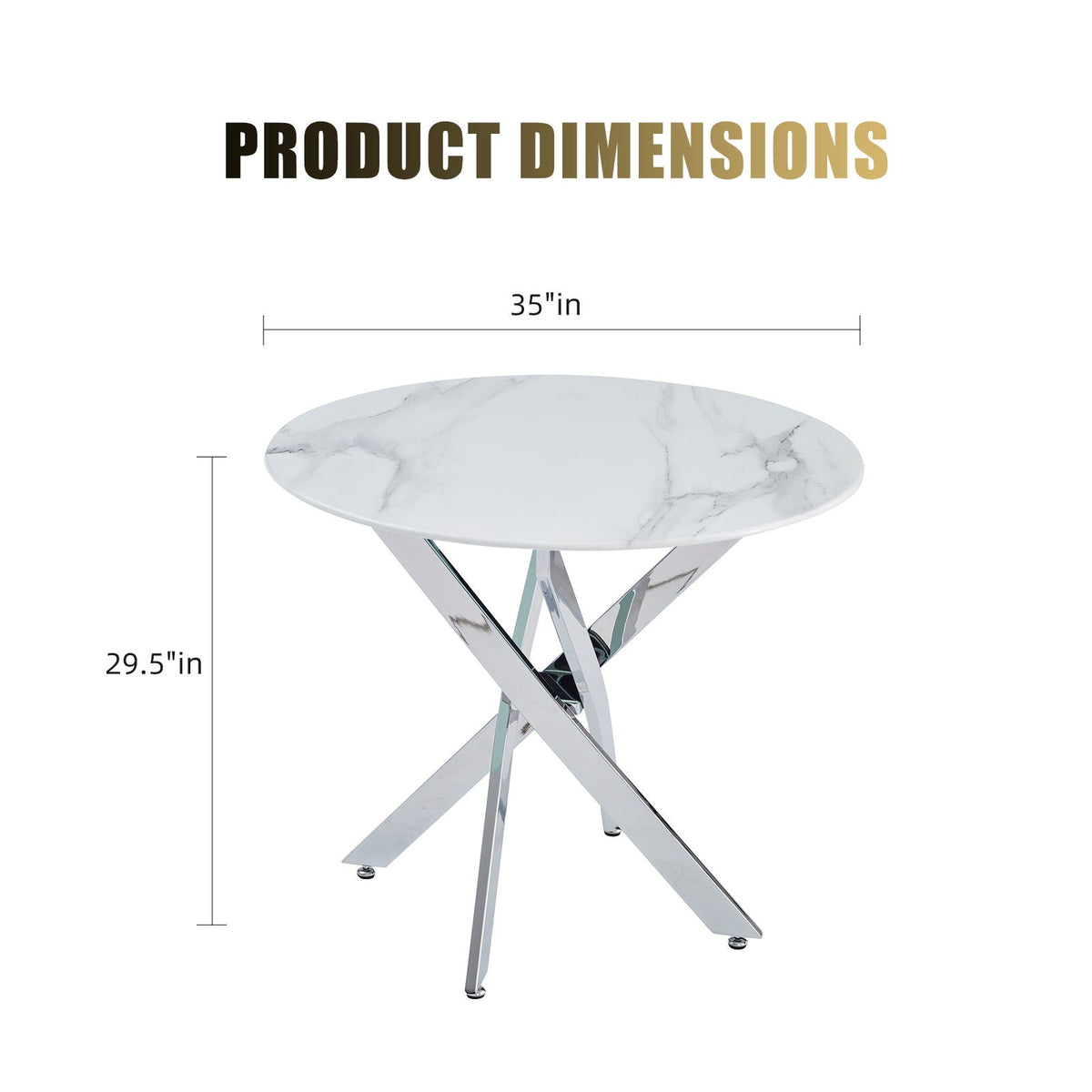 Modern Round Table For Dining Room - view 3