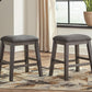 Caitbrook - Upholstered Stool (Set of 2) - Gray