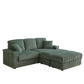 84-Inch Corduroy 3-Seater Sofa