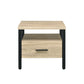 Yawan - Accent Table - Oak & Black