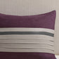 7 Piece Purple Faux Suede Comforter Set Full