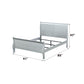 Louis Philippe Platinum Finish Twin Bed