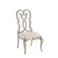 Esteban - Side Chair (Set of 2) - Ivory Velvet & Antique Champagne
