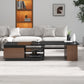 Extendable Coffee Table with 2 Storage Drawers