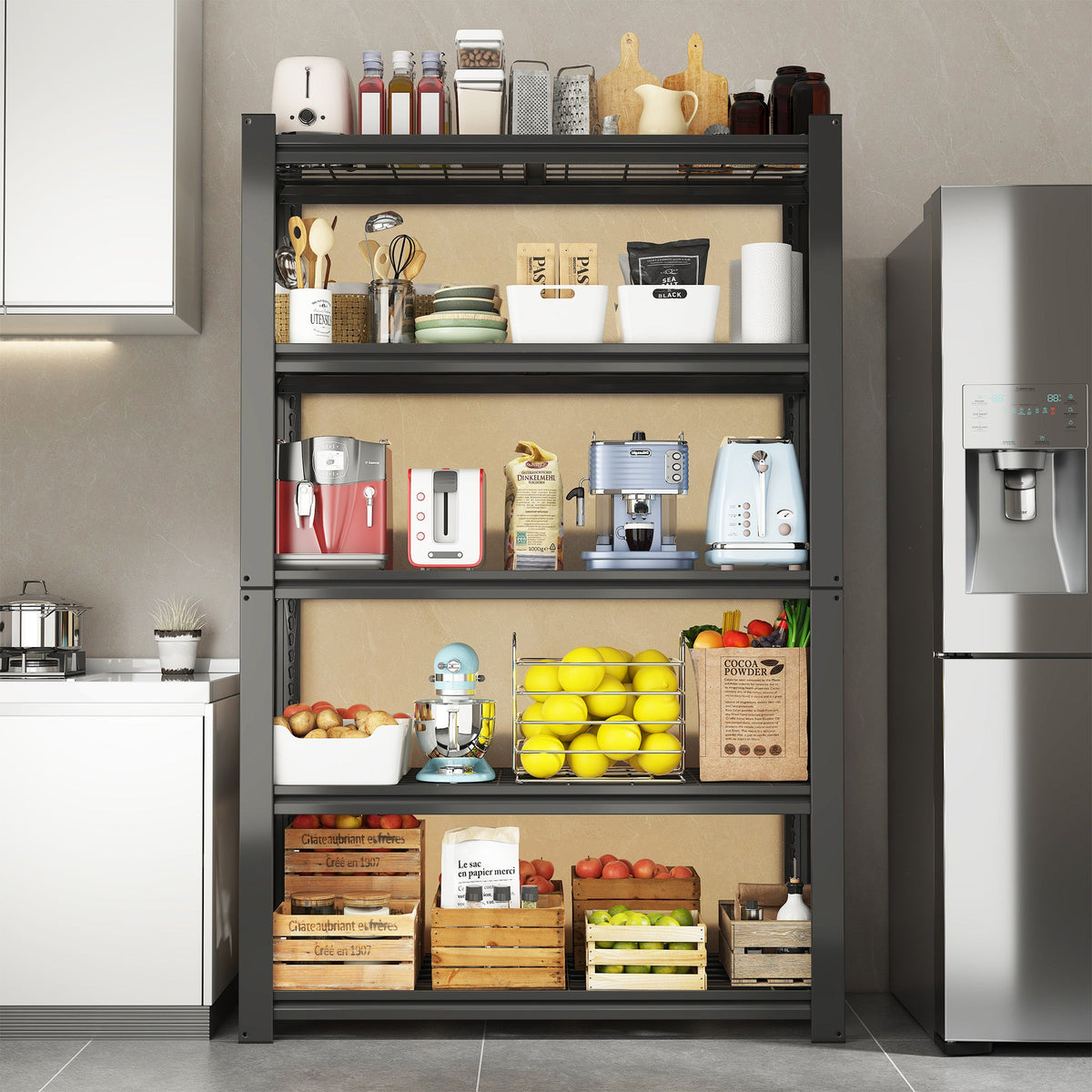 72"H 5-Tier Adjustable Heavy Duty Shelving Rack
