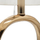 D14x28.5" Oval Shape Cut Out Metal Table Lamp