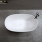 LILYA 47'' Independent Solid Surface Resin Stone Bathtub