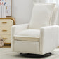 Swivel Rocker Recliner Chair, Teddy Fleece