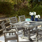 Visola - RECT Dining Table w/Umb OPT - Gray