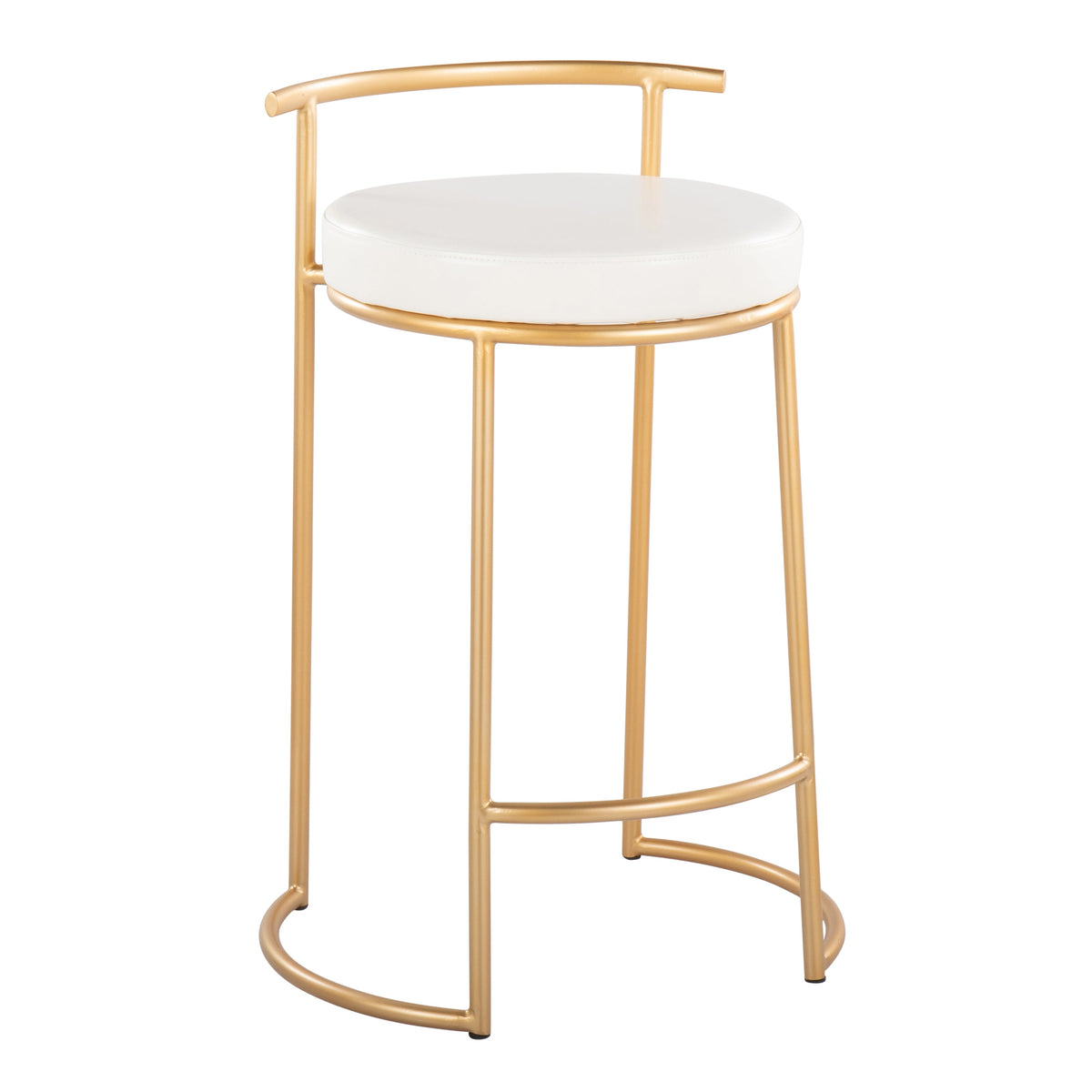 Round 26" Contemporary Fixed-Height Counter Stool