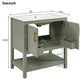 30-Inch Green Bathroom Vanity with Ceramic Sink