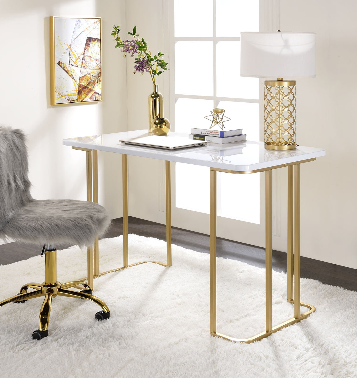 Estie Rectangular Writing Desk