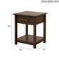 Sleek Contemporary Nightstand in Wenge