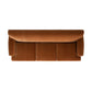 Alana Lawson Three-Cushion Tight Back Sofa, Burnt