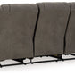 First Base - Reclining Sofa - Gunmetal