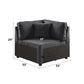 Silvester - Modular Wedge With Pillow - Gray Fabric