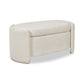 Fuji 43" Upholstered Oval Storage Bench