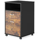 Mobile File Cabinet with Lock