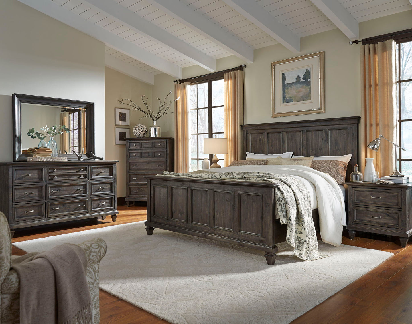 Calistoga - 5 Drawer Chest - Weathered Charcoal