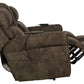 Tranquility - Power Headrest Power Lay Flat Reclining Cons Loveseat With CR3 Heat / Massage / Lumbar - Pewter