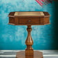 Bishop Cherry Finish Reversible Chess Checker Game Table