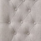 Yabeina - Side Chair (Set of 2) - Beige Linen & Gray