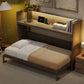 Twin XL Size Murphy Bed with Desk, LED Light and USB Charging Station