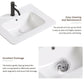 Glossy Ceramic Bathroom Vessel Sink