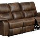 Brown Reclining Sofa