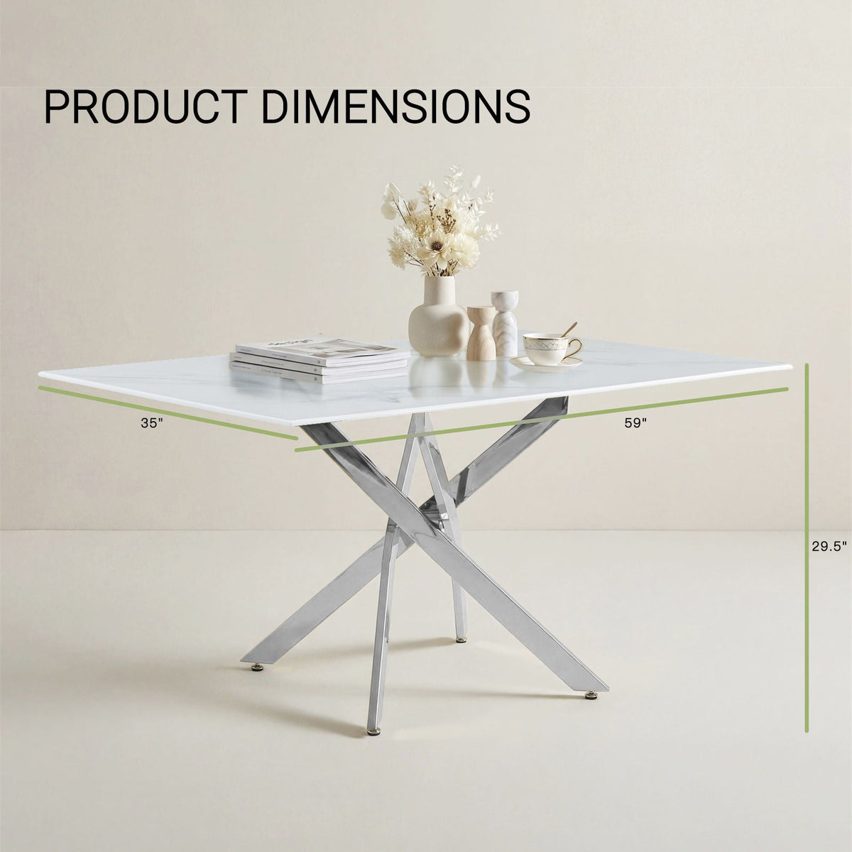Modern Rectangular Table For Dining Room - view 5