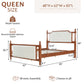 Queen Size Upholstered Platform Bed with Button Tufted Headboard