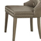 Kacela Champagne Synthetic Leather & Champagne Finish Side Chair (Set of 2)