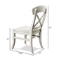 Harola Cross-back Dining Side Chairs in Set of 2, Smoky