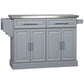 HOMCOM Rolling Kitchen Island with Storage