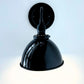 Small Black Enamel Farmhouse Wall Sconce Lighting
