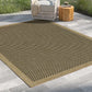 Earth GC_NTL1003 Jute/Black Indoor/Outdoor Area Rug