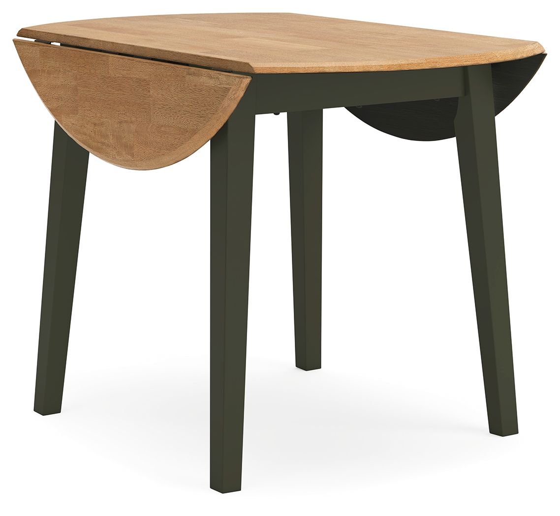 Gesthaven - Round Dining Room Drop Leaf Table Set - view 5