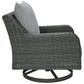 Elite Park - Swivel Lounge w/ Cushion - Gray