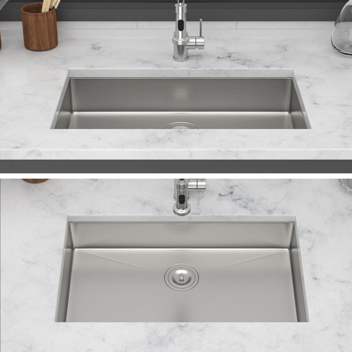 30 Inch ADA-Compliant Kitchen Sink - Undermount Single Bowl