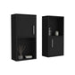 Wall Mounted Bathroom Medicine Cabinet - Eak 24" H, Two Doors