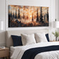 Rustic Forest Sunset Wall Art