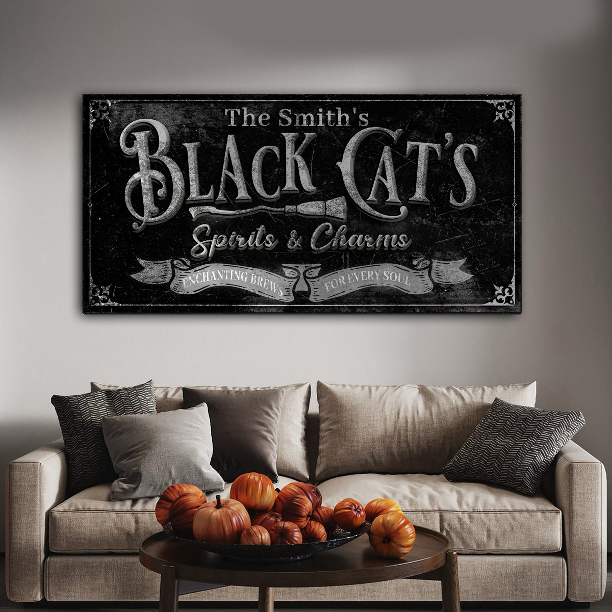 Black Cat’s Spirits & Charms Bar Halloween Sign III - view 3