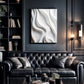Modern Monochrome Waves Abstract Wall Art