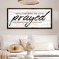 I Still Remember The Days I Prayed Faith Sign II