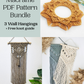 Macrame PDF pattern bundle - Wall hangings - Beginner friendly