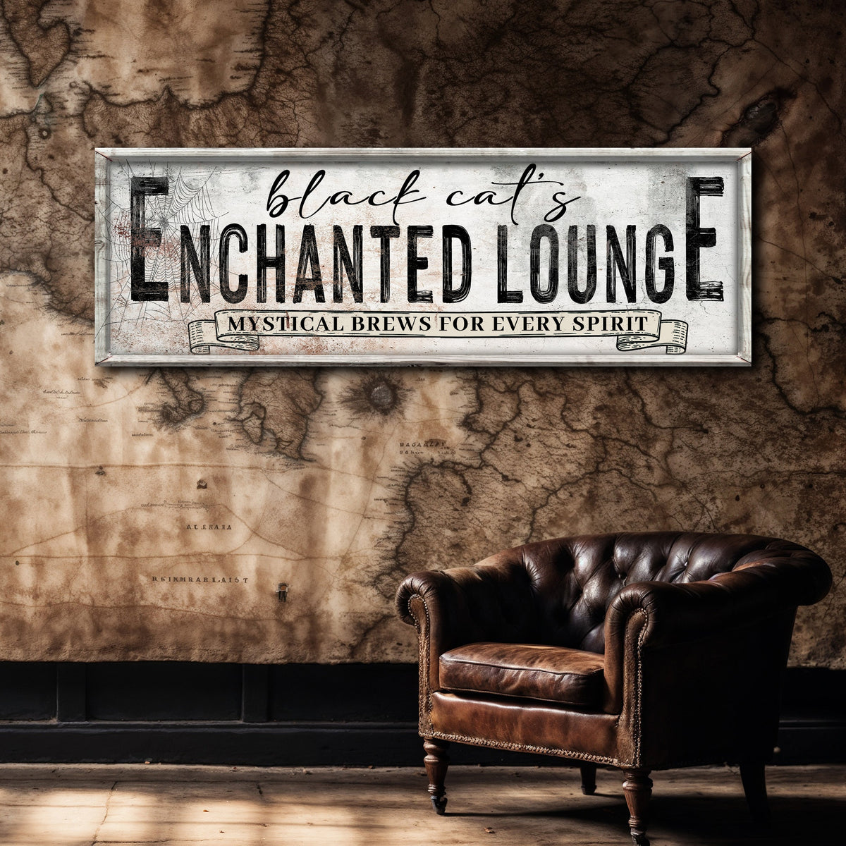 Black Cat's Enchanted Lounge Halloween Sign III - view 3
