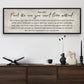 Find The One You Can't Live Without Family Sign III