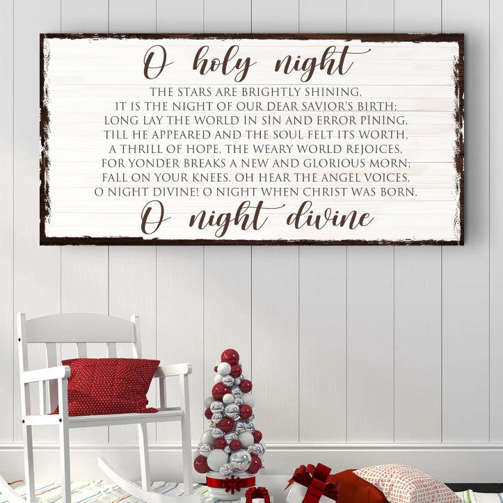 O Holy Night Christmas Sign II - view 2
